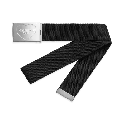 Carhartt WIP Heart Clip Belt "Black/Silver"