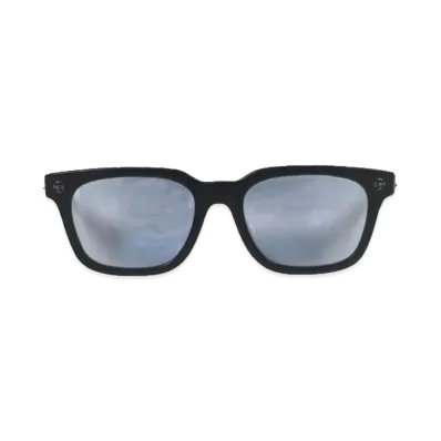 Chrome Hearts 52 19-153 COX UCKER 925 CH Plus Sunglasses "Matte Black/Blue"