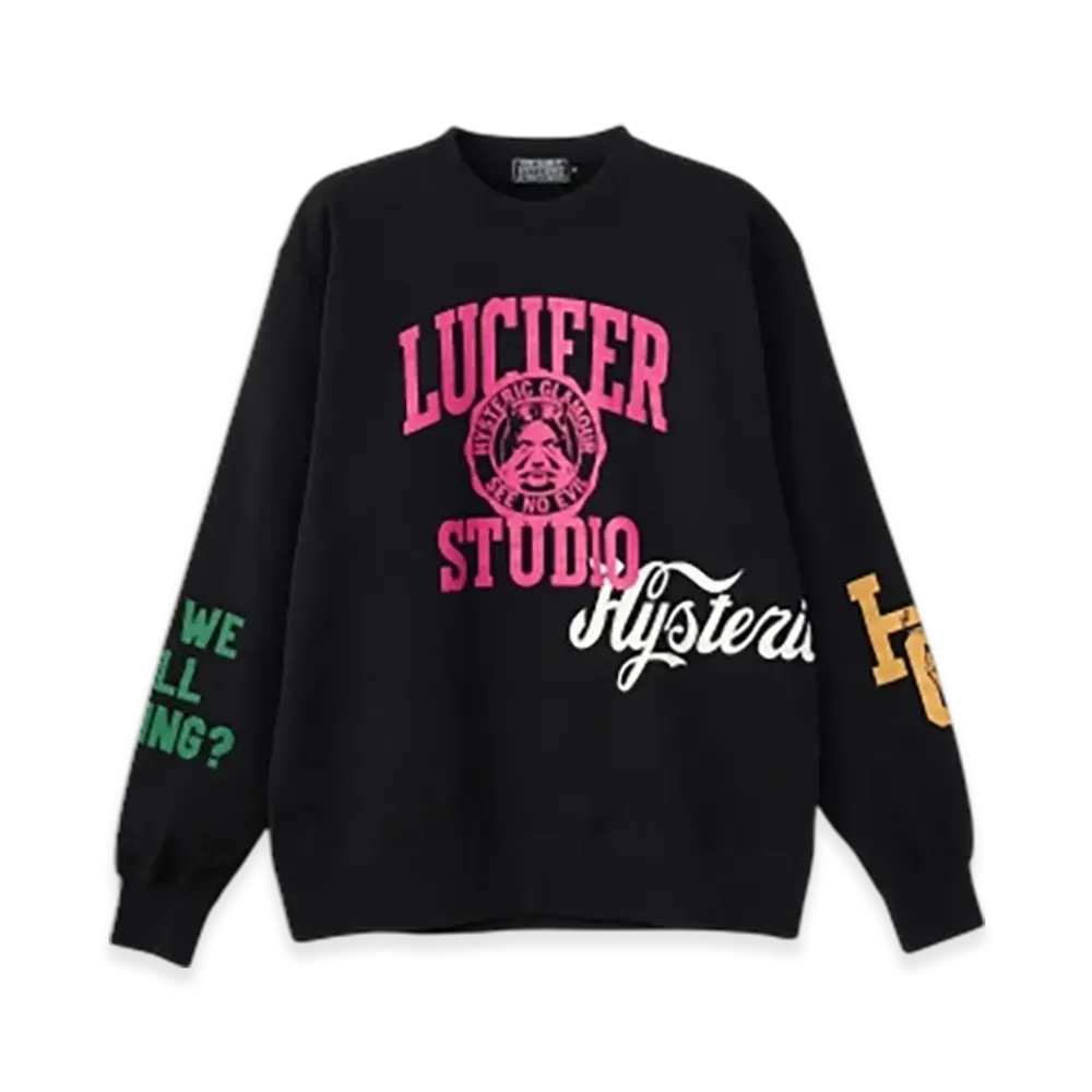 HYSTERIC GLAMOUR Lucifer Studio Sweatshirt "Black"