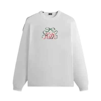 Kith Kithmas Ribbon Long Sleeve Tee "White"