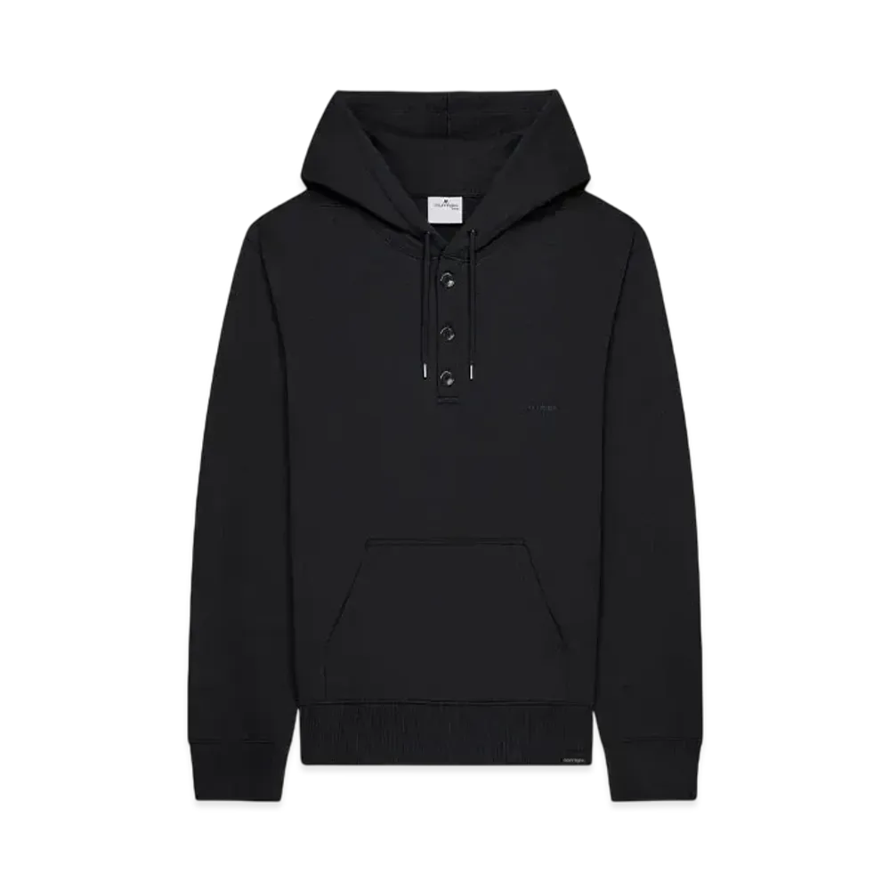 Courreges Buttoned Sweatshirt "Black"