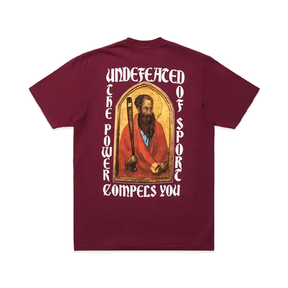 UNDEFEATED POWER OF SPORT S/S TEE - 80253 "Burgundy"