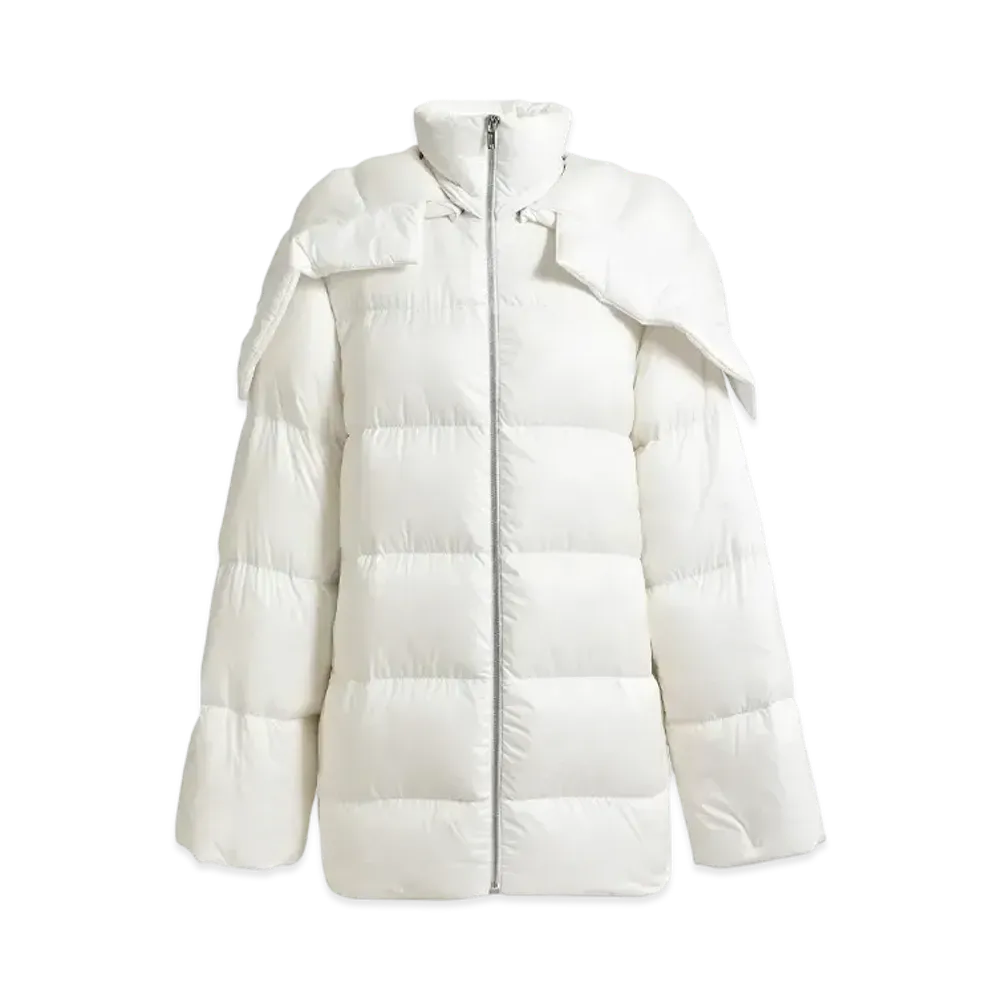 MONCLER x RICK OWENS Hooded Cyclopic Coat "Milk"