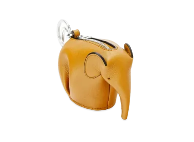 LOEWE Elephant Charm In Classic Calfskin "Narcisus Yellow"