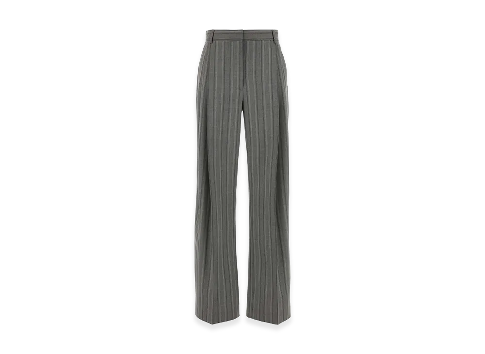 STELLA McCARTNEY Women's Embroidered Wool Pant "Gray"