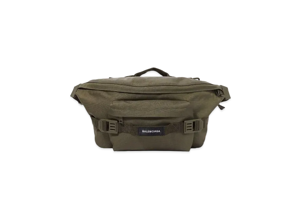 BALENCIAGA Army Large Belt Bag "Dark Green"