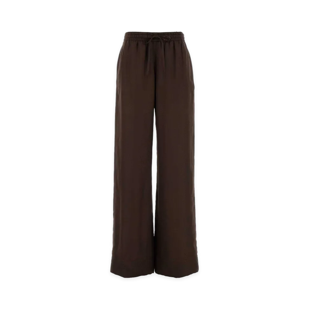 STELLA McCARTNEY Women's Silk Pyjama Pant "Brown"