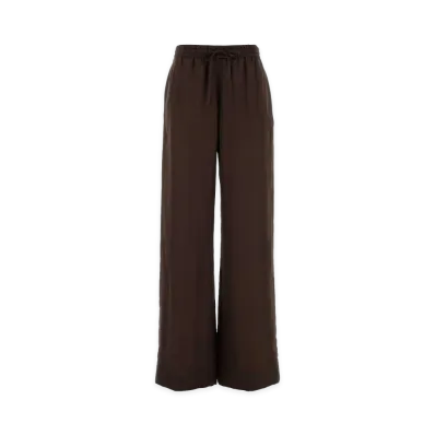 STELLA McCARTNEY Women's Silk Pyjama Pant "Brown"