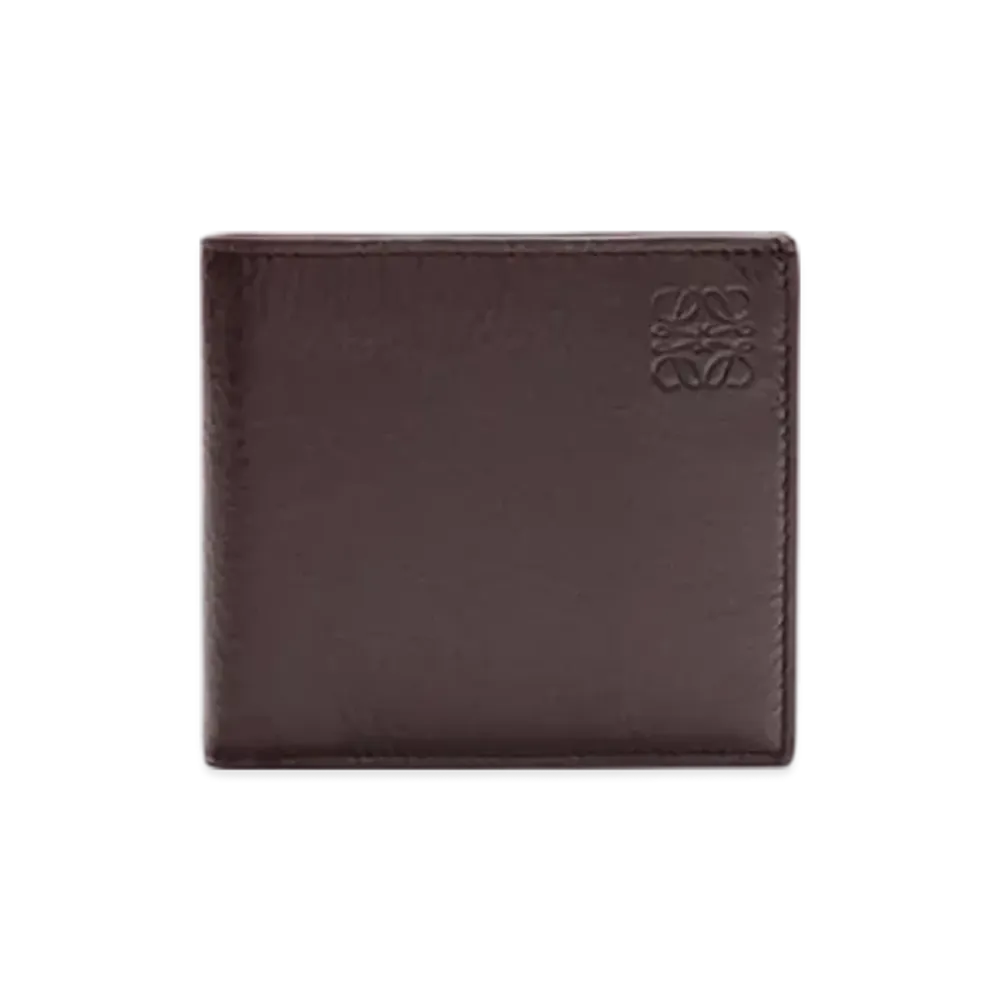 LOEWE Bifold Coin Wallet in Deerskin "Oxblood"