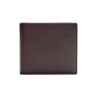 LOEWE Bifold Coin Wallet in Deerskin "Oxblood"