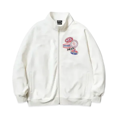 HYSTERIC GLAMOUR x genzai Collage Track Jaket "Ivory"
