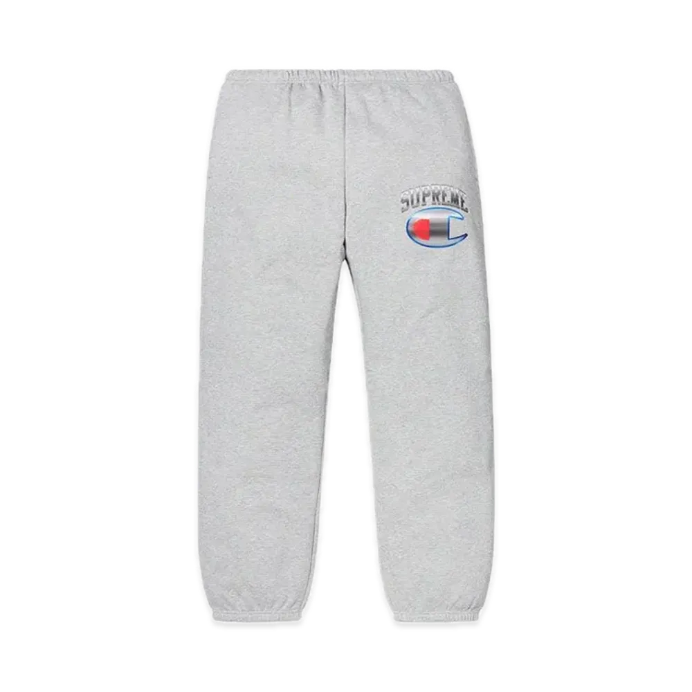 Supreme x Champion Chrome Sweatpant "Heather Grey"
