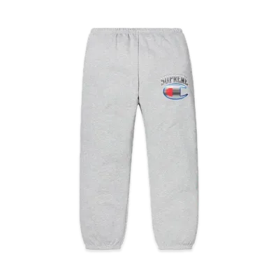 Supreme x Champion Chrome Sweatpant "Heather Grey"