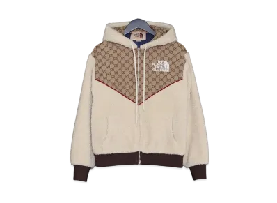 GUCCI x The North Face GG Canvas Shearling Jacket "Brown/Ivory"