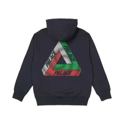 PALACE Swirl Tri-Ferg Hood "Navy"