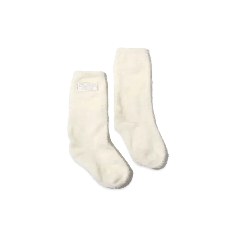 atmos pink x Girls2 Collaboration Fur Socks "White"