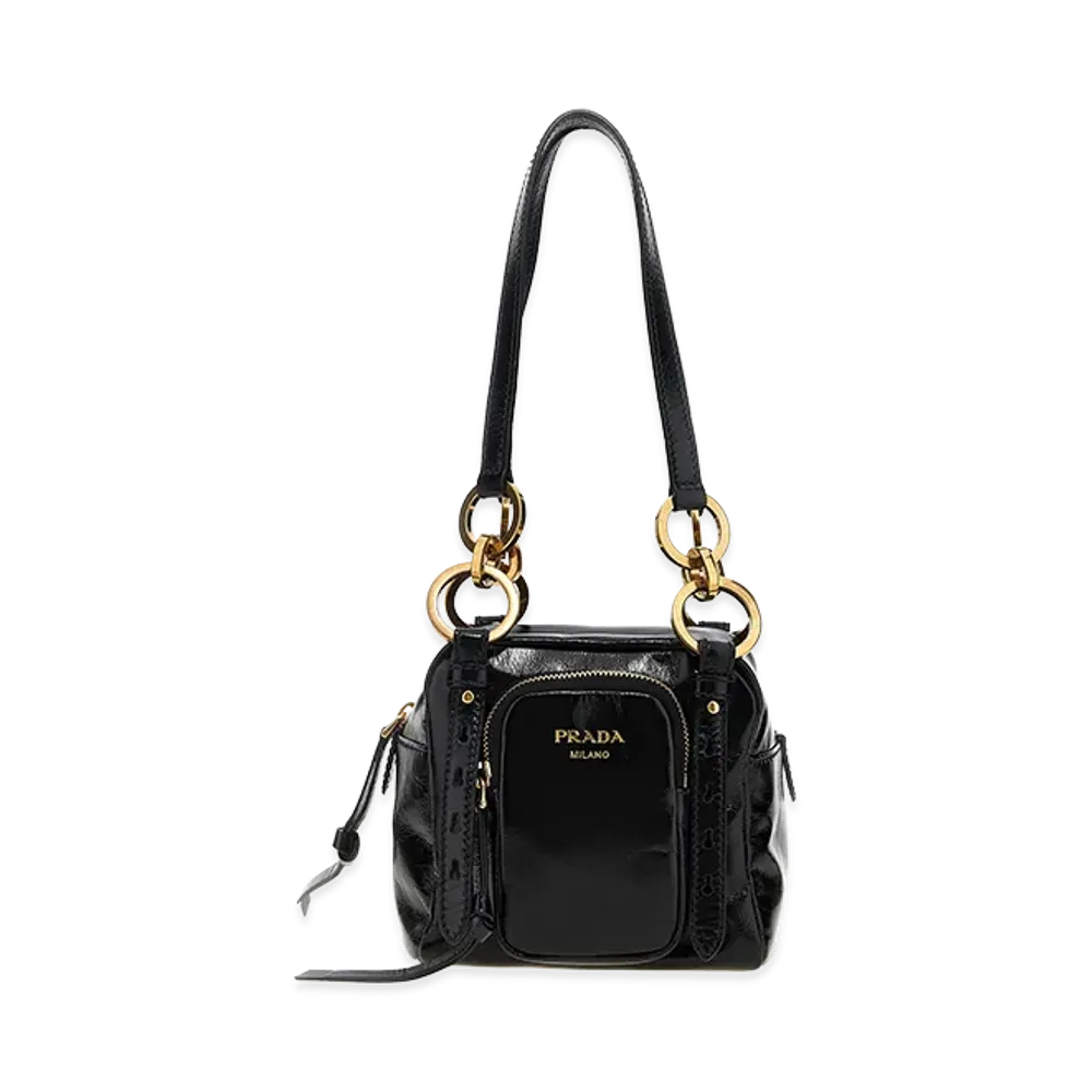 PRADA Women's 'Dangle' Top Case "Black"