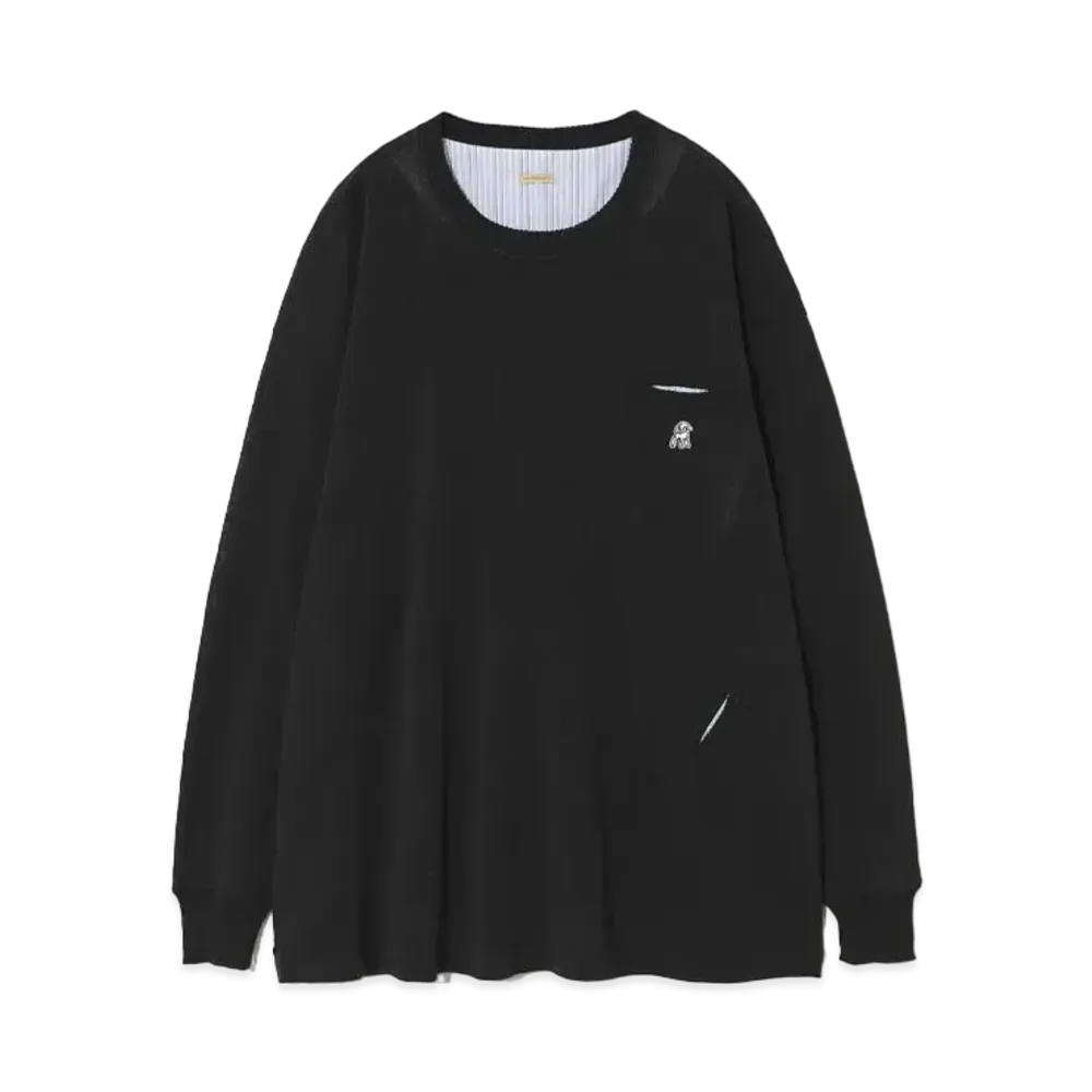 UNDERCOVER The Shepherd Japanese Paper Blend Polyester Knit Pullover "Black"