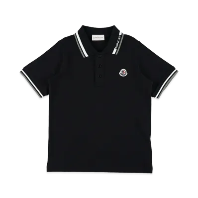 MONCLER Kids Polo Shirt "Black"
