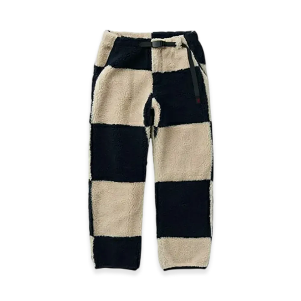 GRAMICCI Checkered Sherpa Pant "Natural/Navy Check"