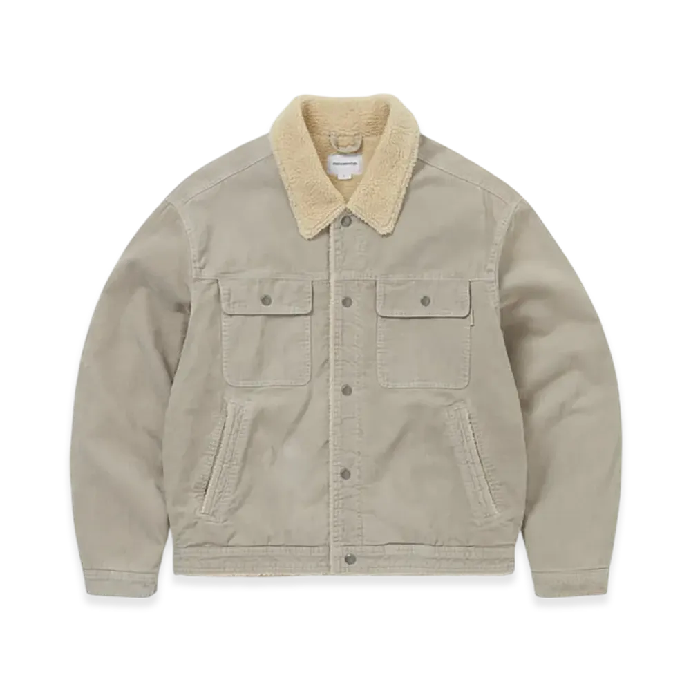 thisisneverthat Sherpa Lined Corduroy Trucker Jacket "Stone"