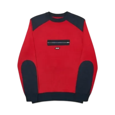 PALACE Quart Zip Knit "Red"
