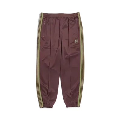 Needles ZIPPED TRACK PANT - POLY SMOOTH "Maroon"