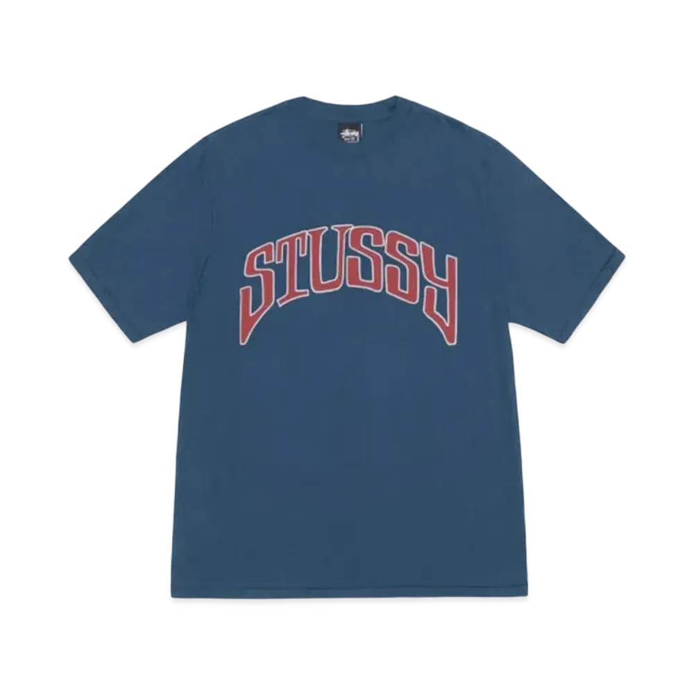 Stussy Arched Tee Pigment Dyed "Navy"