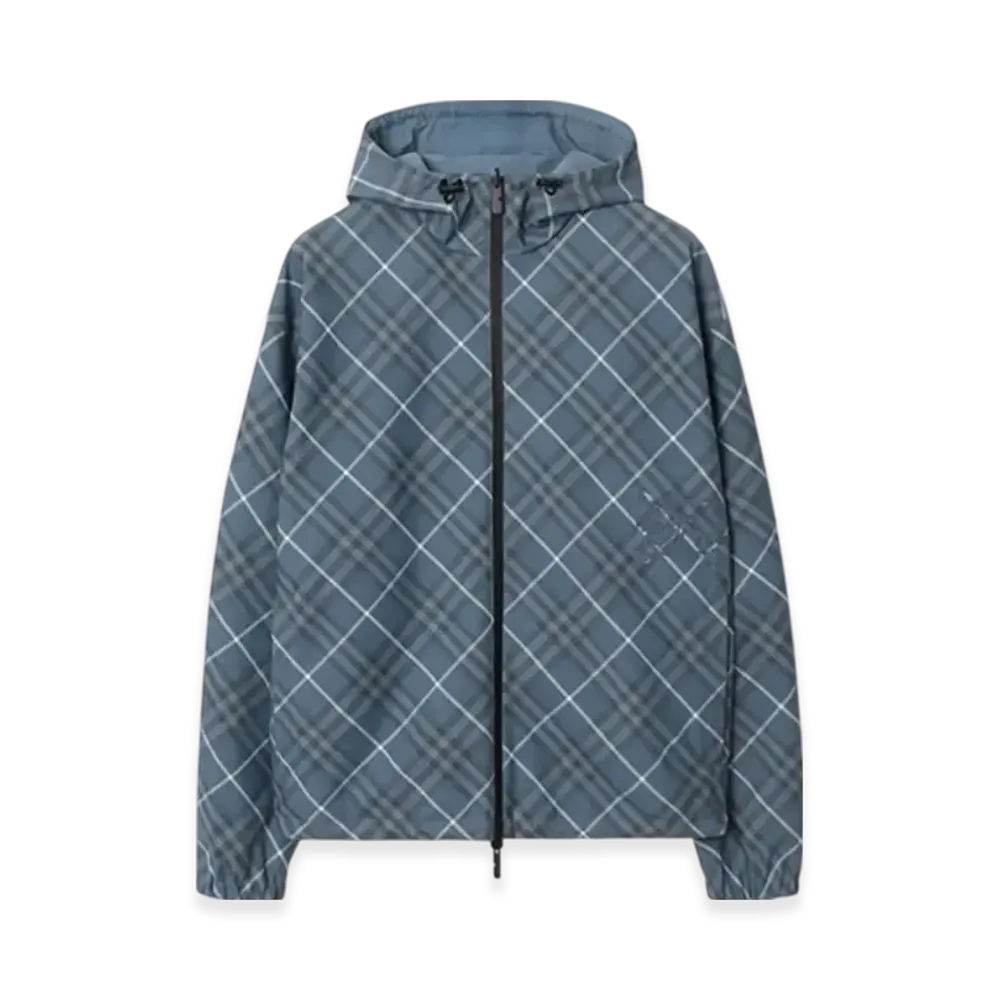 Burberry Reversible Check Jacket "Pewter"