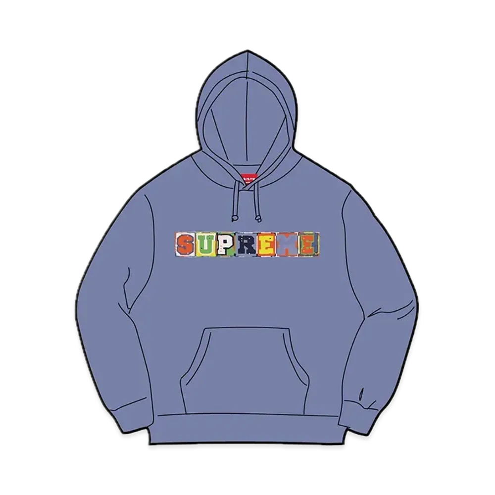 Supreme Beaded Hooded Sweatshirt "Light Purple"