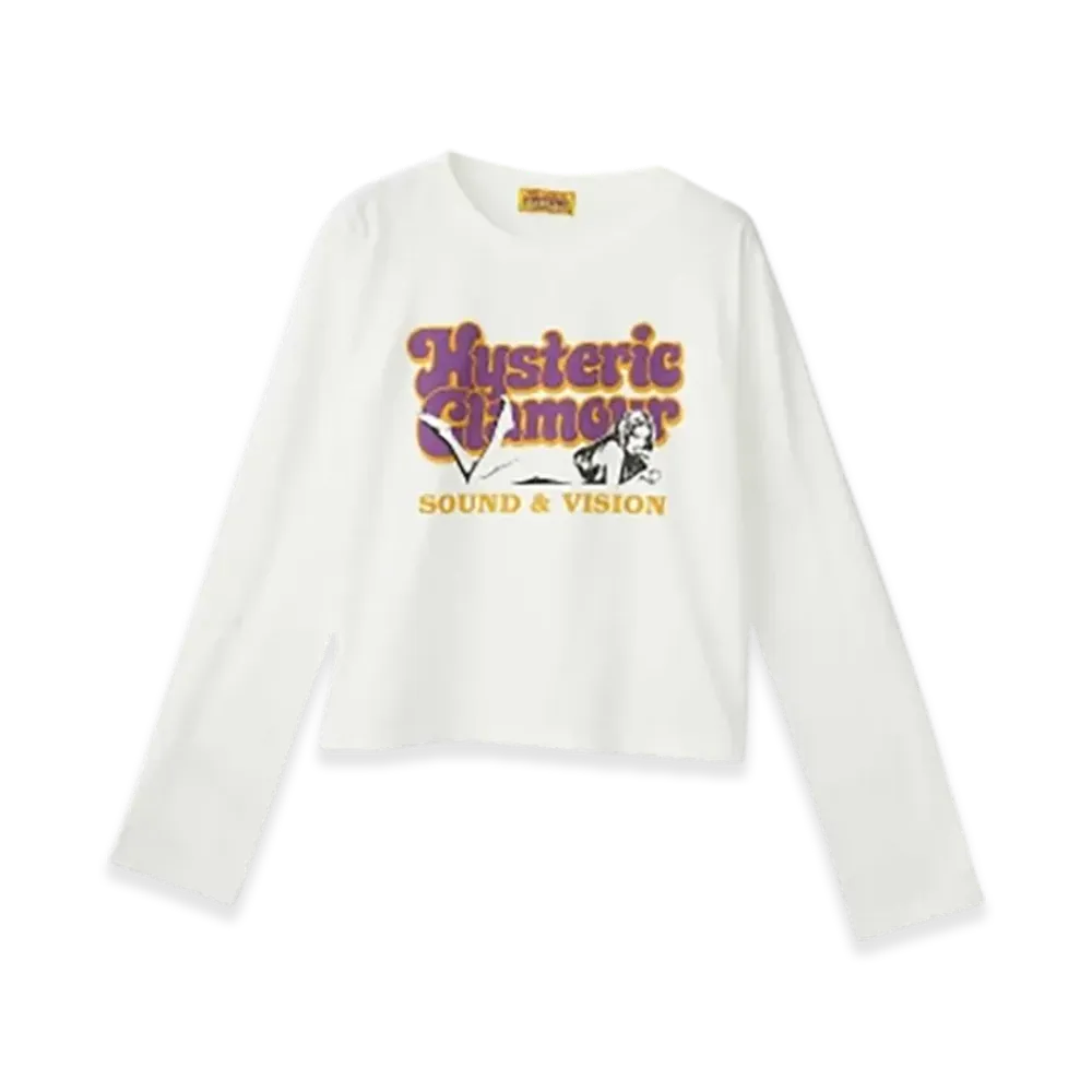 HYSTERIC GLAMOUR Sound&Vision T-Shirt "Whire"