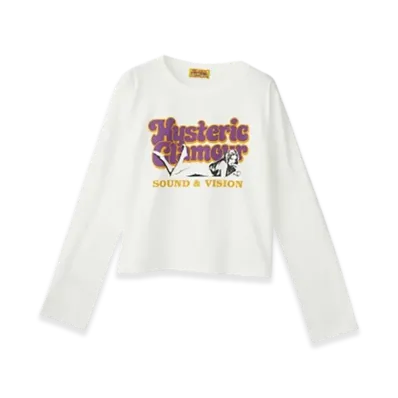 HYSTERIC GLAMOUR Sound&Vision T-Shirt "Whire"