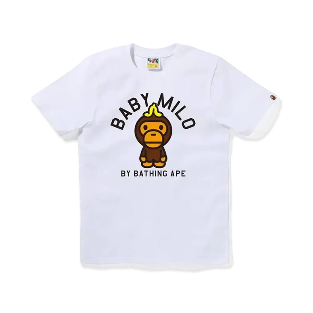 A BATHING APE Banana On Baby Milo Tee "White"