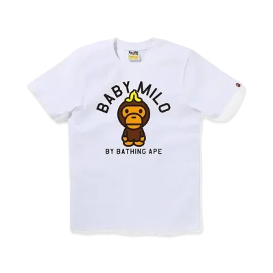 A BATHING APE Banana On Baby Milo Tee "White"