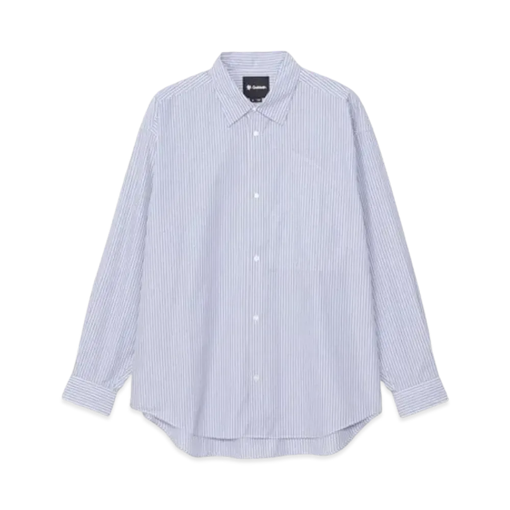 Goldwin Striped Oversized Shirt (Unisex) "Sax Stripe"