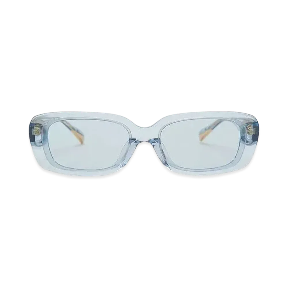CHARLES & KEITH Rectangular Recycled Acetate Sunglasses "Blue"