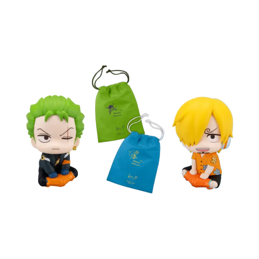 MegaHouse "Lookup" -ONE PIECE- Roronoa Zoro (Future Island Ver.) & Sanji (Future Island Ver.) Set Limited edition with a drawstring bag