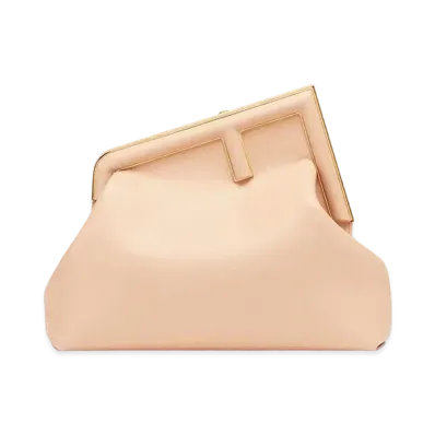 FENDI First Small Leather Bag "Beige"