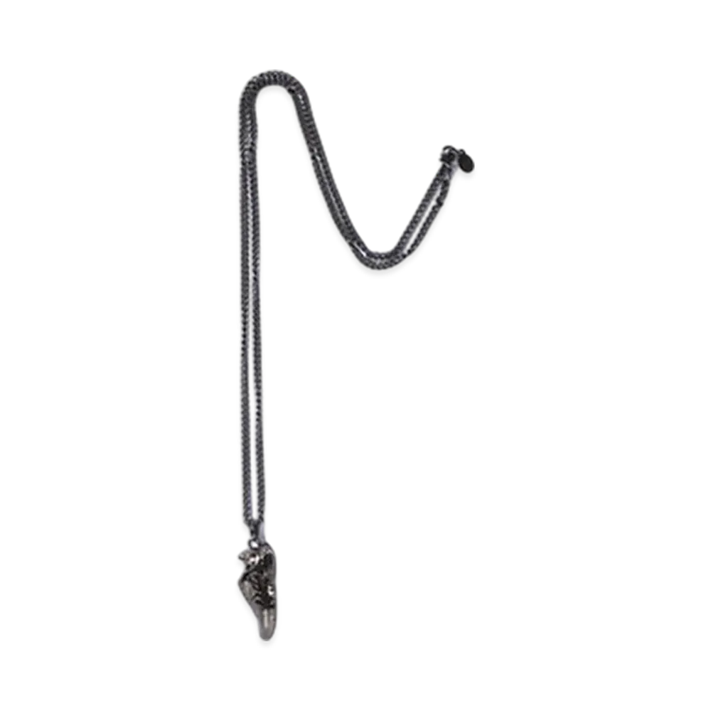 A BATHING APE Shark STA Necklace "Black"