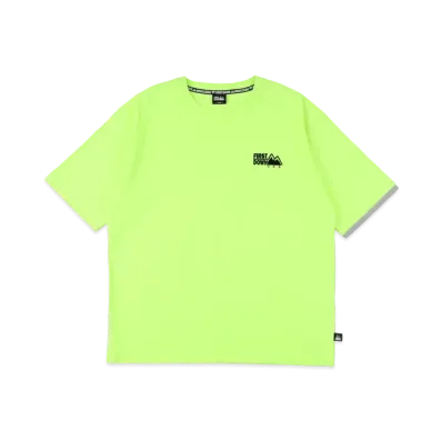 FIRST DOWN S/S EMBROIDERY TEE "Neon Yellow"
