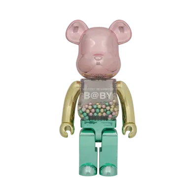 MEDICOM TOY "BEARBRICK" My First Bearbrick Baby 1St Color Chrome Ver. 1000%
