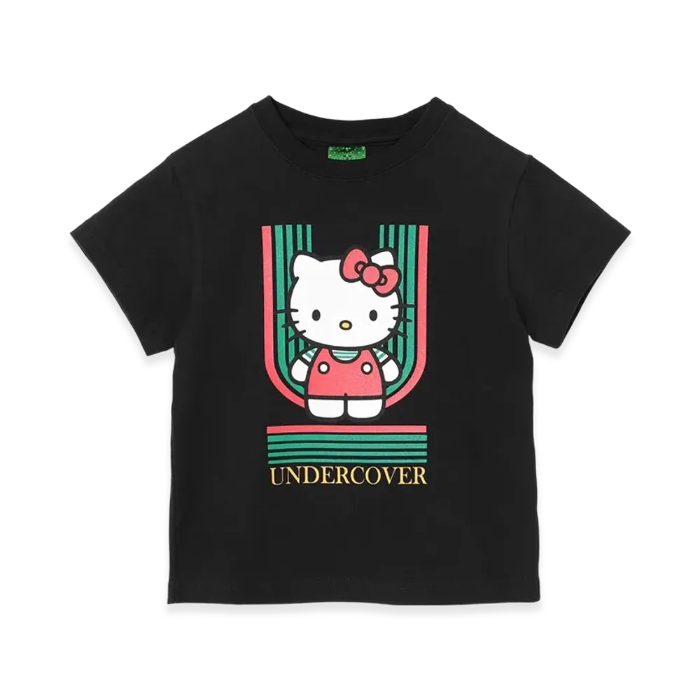 UNDERCOVER x Sanrio Kids Cotton T-Shirt (Hello Kitty) "Black"