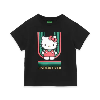 UNDERCOVER x Sanrio Kids Cotton T-Shirt (Hello Kitty) "Black"