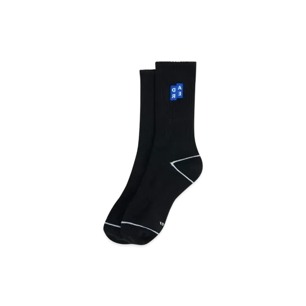 ADERERROR Tag Socks 02 "Black"