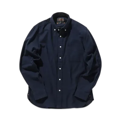 BEAMS B.D. Flannel Solid "Navy"