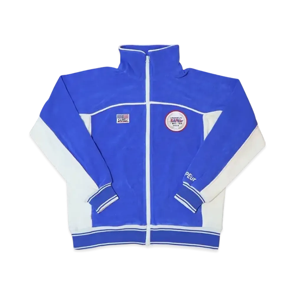 SAPEur Youth 2028 Los Angeles Pile Jersey Jacket "Blue"