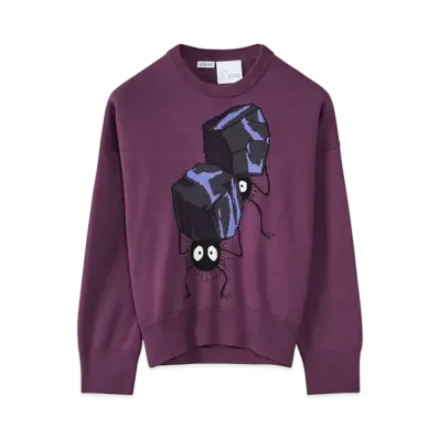 LOEWE x Spirited Away Susuwatari Intarsia Sweater In Wool