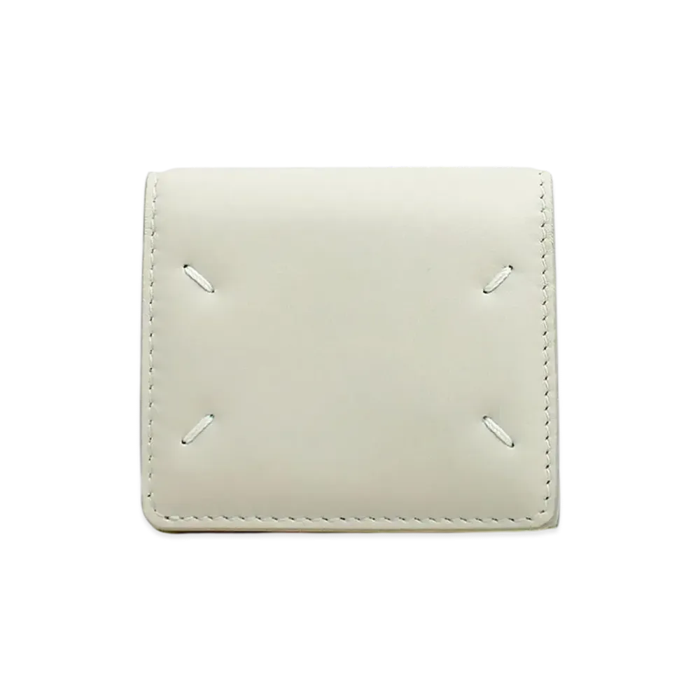 Maison Margiela 4Stitch Calfskin Three Fold Tiny Wallet "Greige"