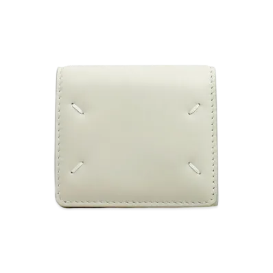 Maison Margiela 4Stitch Calfskin Three Fold Tiny Wallet "Greige"