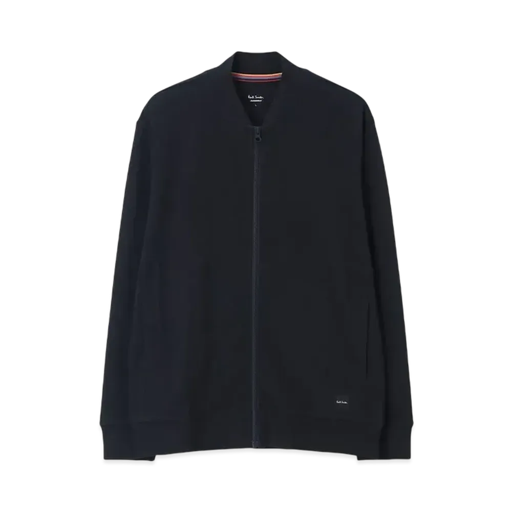 Paul Smith Stretch Smooth Zip-Up Blouson "Navy"